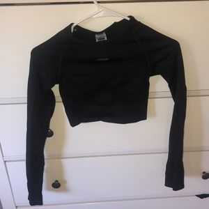 Gymshark long sleeve crop top workout shirt XS